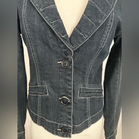 CAbi, Denim Blazer Jacket, Size Small - Picture 7 of 11